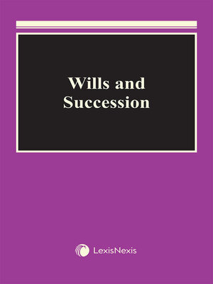cover image of Wills and Succession